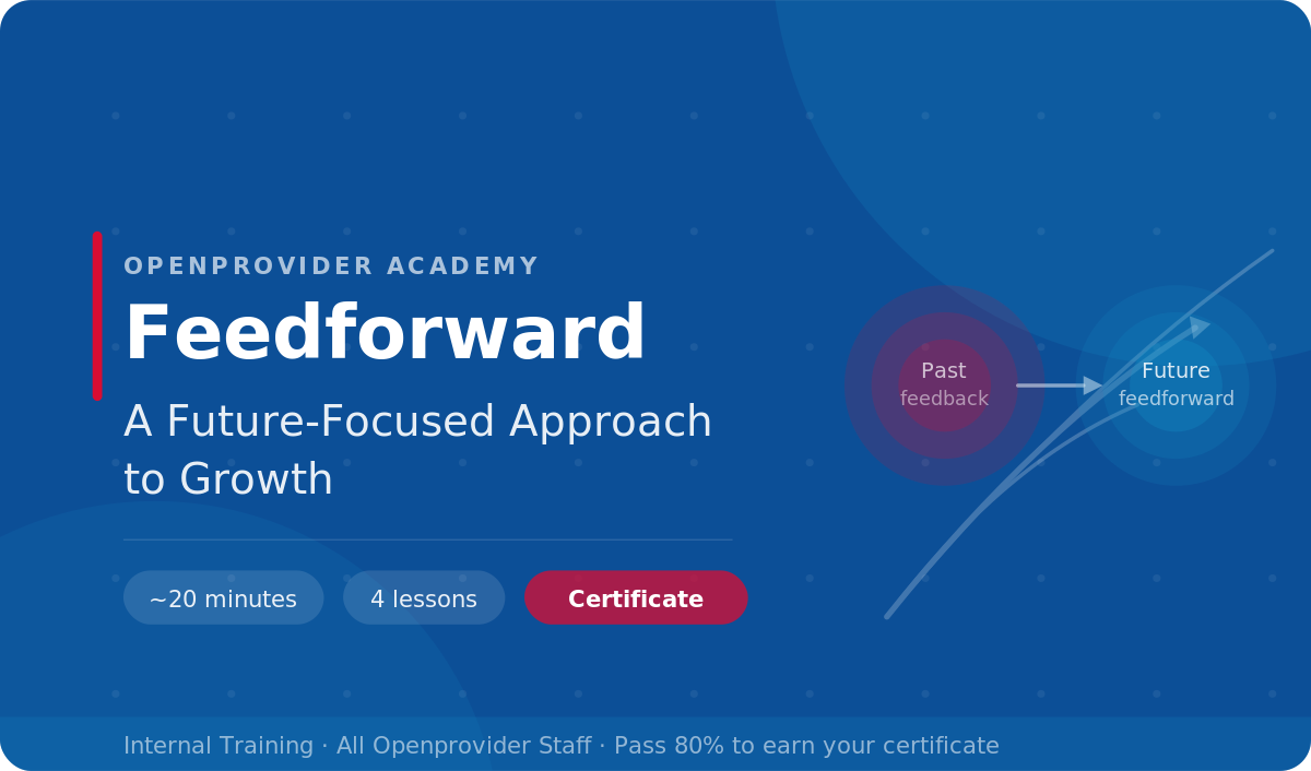 Feedforward: A Future-Focused Approach to Growth
